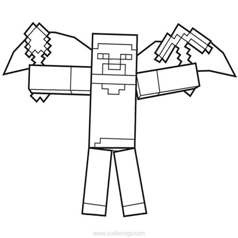 minecraft steve coloring pages  diamond armor xcoloringscom