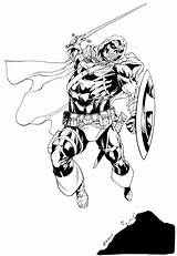 Taskmaster Fist Batman Atkins sketch template
