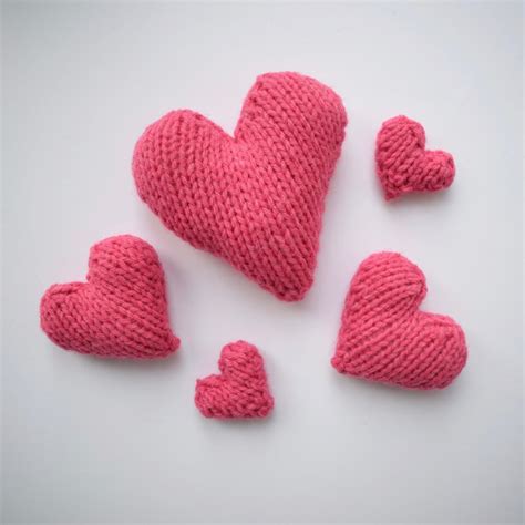 love hearts knitting pattern  amanda berry
