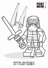 Ren Kylo Lego Coloring Star Wars Pages Colorare Da Visita Disegni sketch template