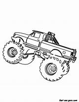 Pages Icicle Coloring Getcolorings Monster Truck sketch template