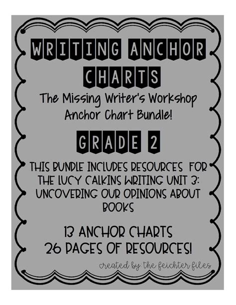 missing writing workshop anchor chart bundle  document contai