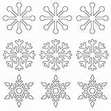 Snowflake Snowflakes sketch template