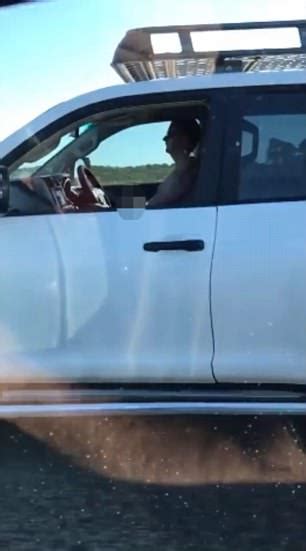 Shocking Moment A Shirtless Motorist Is Caught