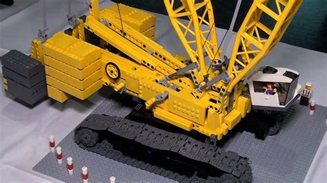 lego technic giant custom cranes brick bash  youtube