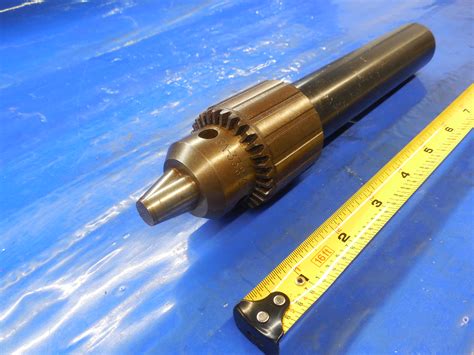 Jacobs Drill Chuck 33 Taper With 1 3 8 Dia Straight Shank 0 1 2 In 0