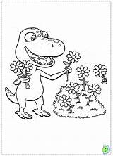 Train Dinosaur Coloring Pages Conductor Drawing Dinokids Colouring Color Getdrawings Getcolorings Print Close Printable Paintingvalley sketch template