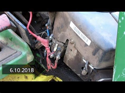 john deere  starter solenoid youtube