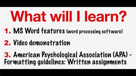 format academic english writing assignments  ms word youtube