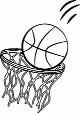 Basketball Coloring Pages Goal Ball Playing Drawings Printable Color Drawing Sheets Going Hoop Sport Sports Board Kids Players Print Wecoloringpage sketch template