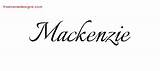 Mackenzie Name Tattoo Designs Calligraphic Girl Names Lettering sketch template