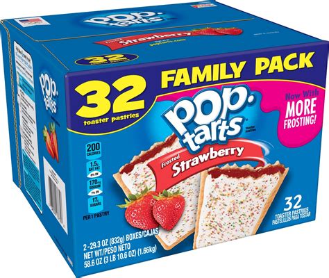 buy pop tarts breakfast toaster pastries frosted strawberry flavored
