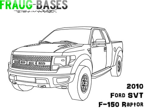 ford raptor truck pages coloring pages