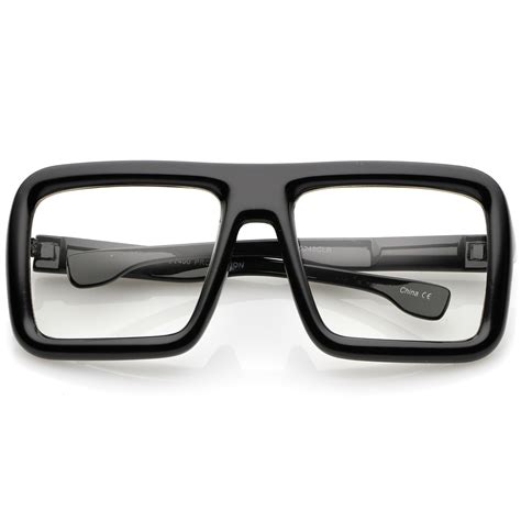 sunglassla oversize bold thick frame clear lens square eyeglasses ebay