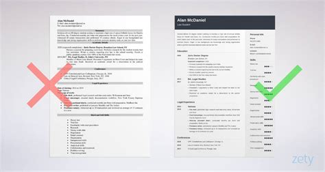 law graduate cv template