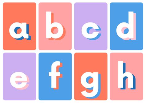printable alphabet flash cards  baby   preschool