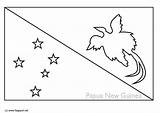 Papua Guinea Flag Coloring Pages Printable Edupics sketch template