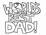 Dad Coloring Pages Worlds Printable Kids sketch template