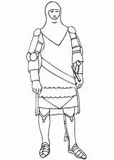 Coloring Knight Armor Pages sketch template