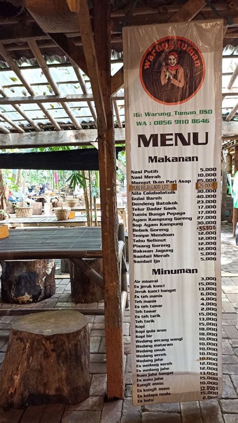 Review Warung Tuman Bsd Sensasi Makan Di Kebun Tetangga