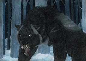 whats lurking   dark  saoirsa werewolf werewolf art wolf artwork