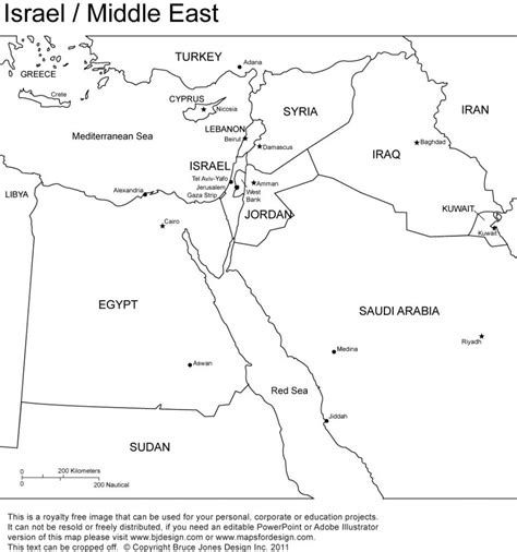 middle east blank map printable printable templates