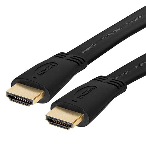 flat hdmi cable cl rated gold plated  feet