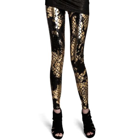 High Quality Women Leggings 2016 New Fashion Sexy Gold