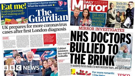 newspaper headlines uk  brace  virus  doctors bullied