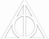 Deathly Hallows sketch template
