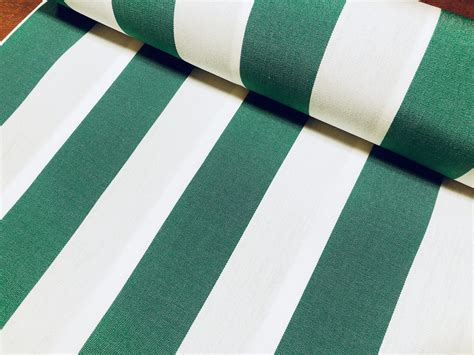 emerald green white striped dralon outdoor fabric acrylic teflon waterproof upholstery