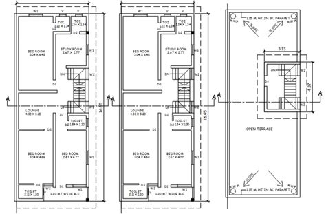 story house floor plan layout plan cad drawing details dwg file cadbull