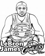 Lebron Nba Cavaliers Harden Topcoloringpages Cleveland Malvorlagen sketch template