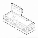 Coffin Drawing Casket Coffins Caskets Outline History American Drawings Traditionally Sides Four Has Paintingvalley sketch template