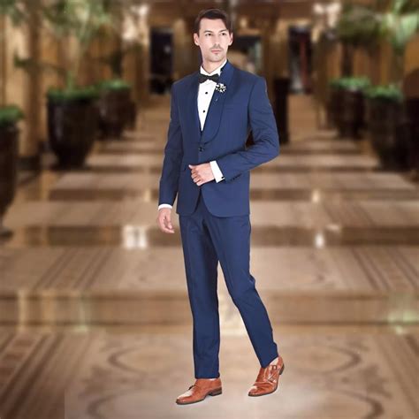 latest coat pant designs navy blue wedding suits  men formal slim fit groom tuxedo marriage