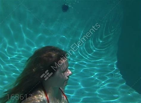 Sexy Bikini Clad Blonde Underwater 3 Stock Video Footage