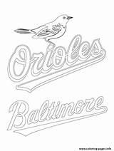 Coloring Pages Baseball Mlb Orioles Logo Baltimore Printable Mariners Sport Phillies Color Ravens Print Drawing Major League Seattle Sheets Getcolorings sketch template