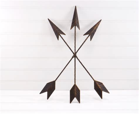 bronze arrow wall hanging arrow decor tribal decor