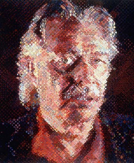 Chuck Close Art Painting Portraits John 1992 Oil On