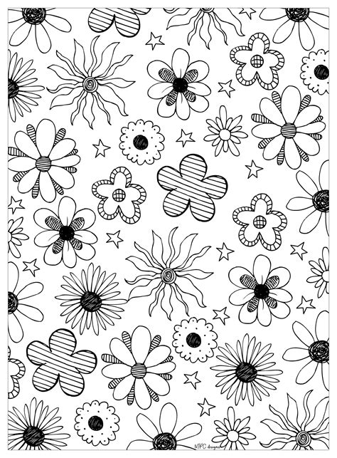 flowers mpc design flowers kids coloring pages