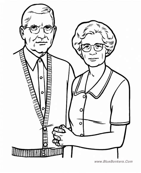 grandparents day coloring pages grandparents  good coloring page