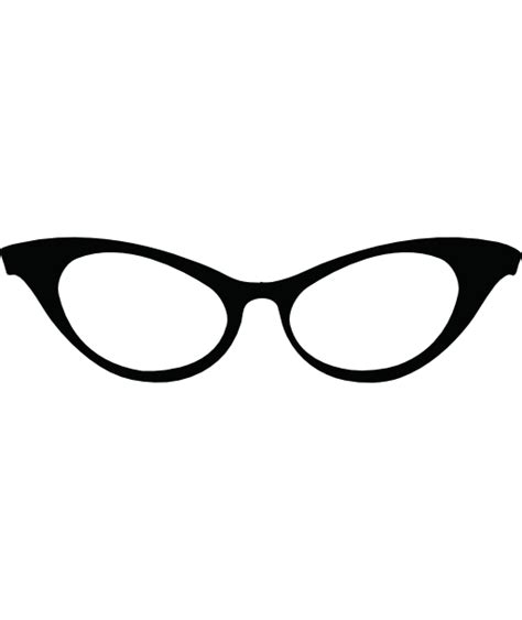 eyeglasses cat eye sunglasses clipart big 2