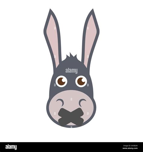 donkey face cut  stock images pictures alamy