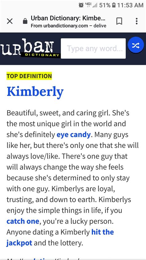 Pin By Kim Willey On Kimberly Words Urban Dictionary Kimberly