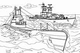 Coloring Warship Submarine Pages Printable Categories Navy sketch template