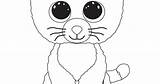 Beanie Boo Coloring Pages Moonlight Cat sketch template