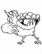 Egg Chicken Boiling Serving Coloring Pages Netart sketch template