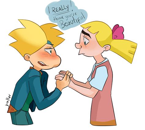 Hey Arnold Arnold And Helga Cartoons Love