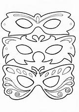Faschingsmasken Malvorlagen Fasching sketch template