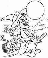 Witch Drawing Simple Printables Coloring Pages Getdrawings sketch template